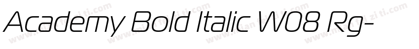 Academy Bold Italic W08 Rg字体转换